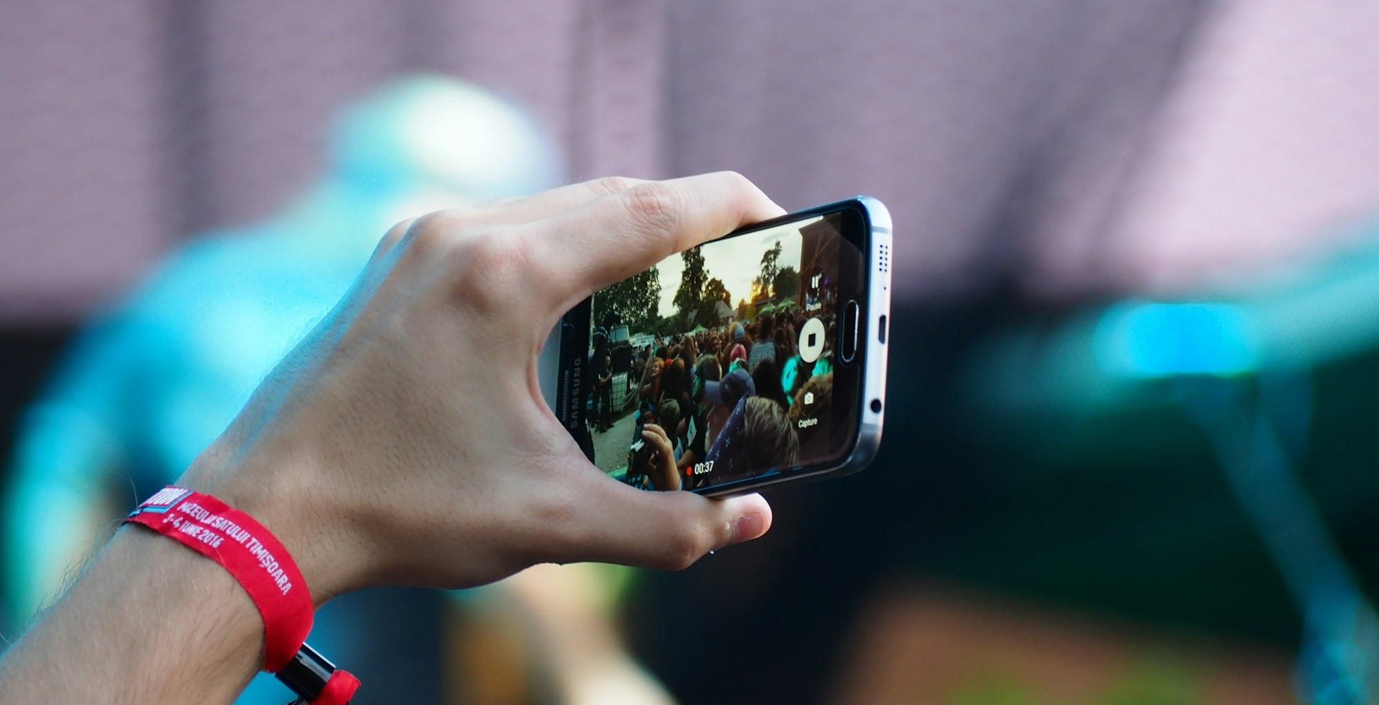 person using black smartphone